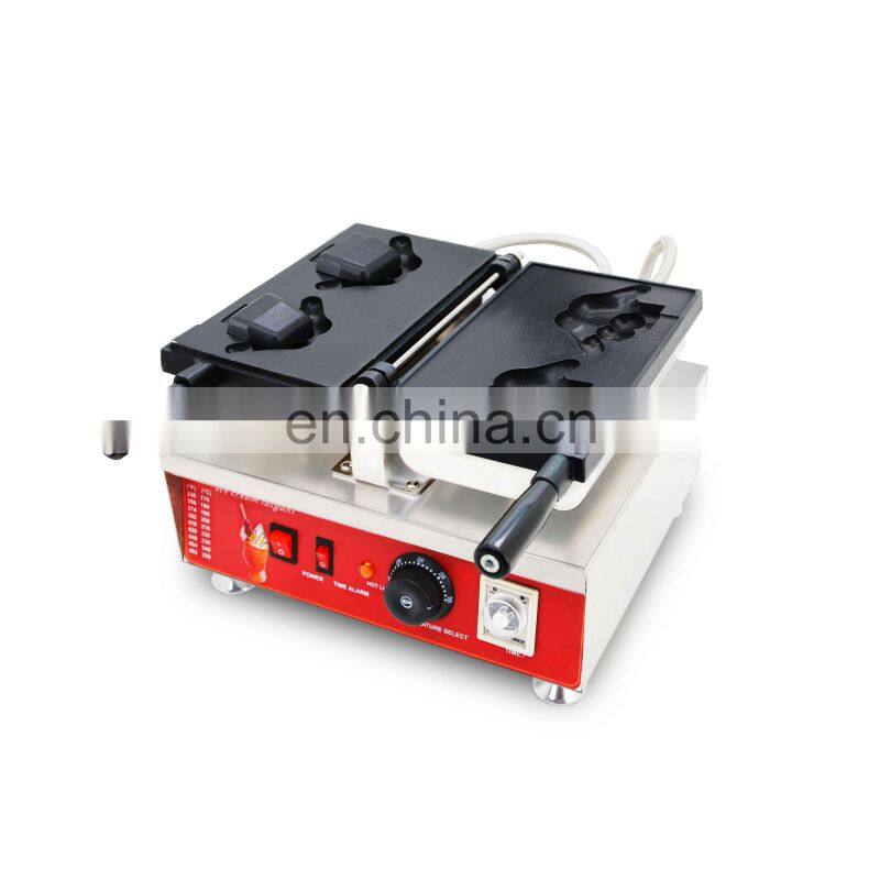 commercial waffle machine open mouth ice cream machine