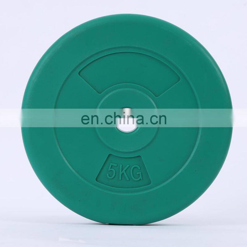 High Quality Body Fitness Equipment Rubber Weightlifting Barbell