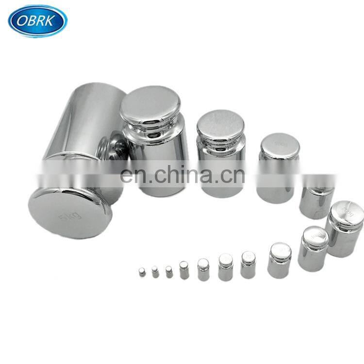 Steel chrome plated electronic gram scales calibration weight kits for digital scale balance