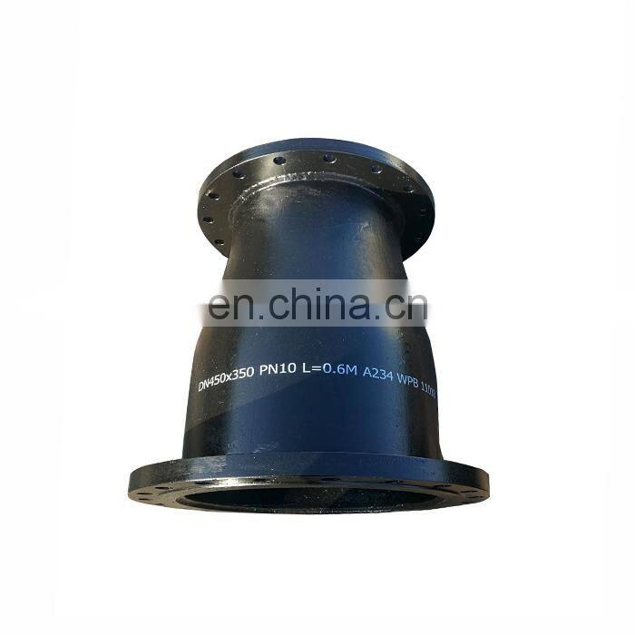 ASTM A234 GR.WPB carbon steel ERW buttweld flanged pipe fittings concentric reducer PN10