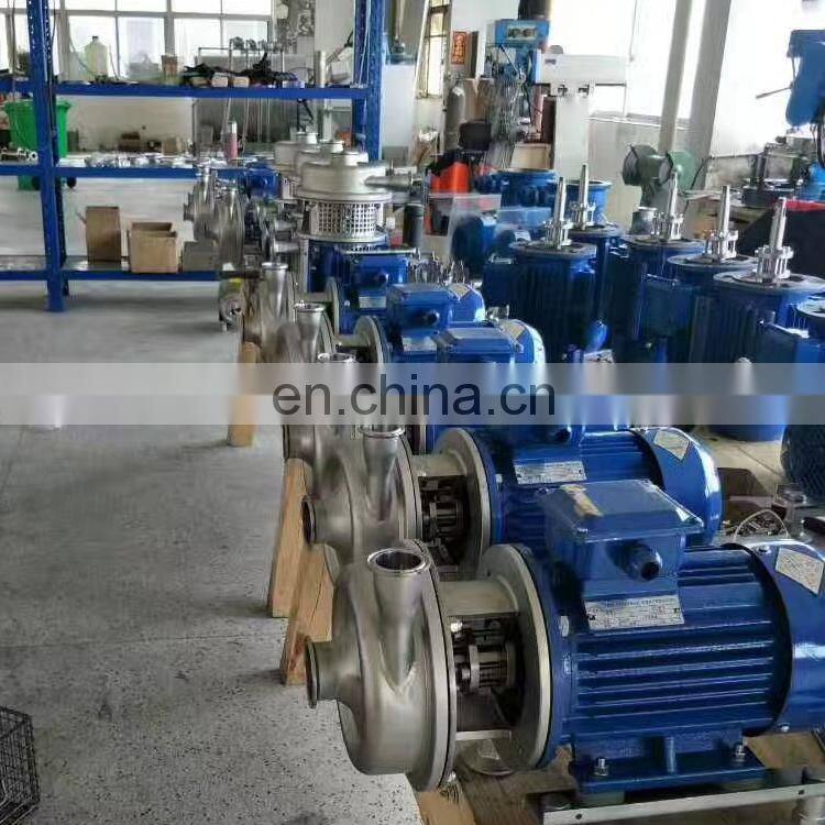 Sanitary open impeller centrifugal pump hot water pump