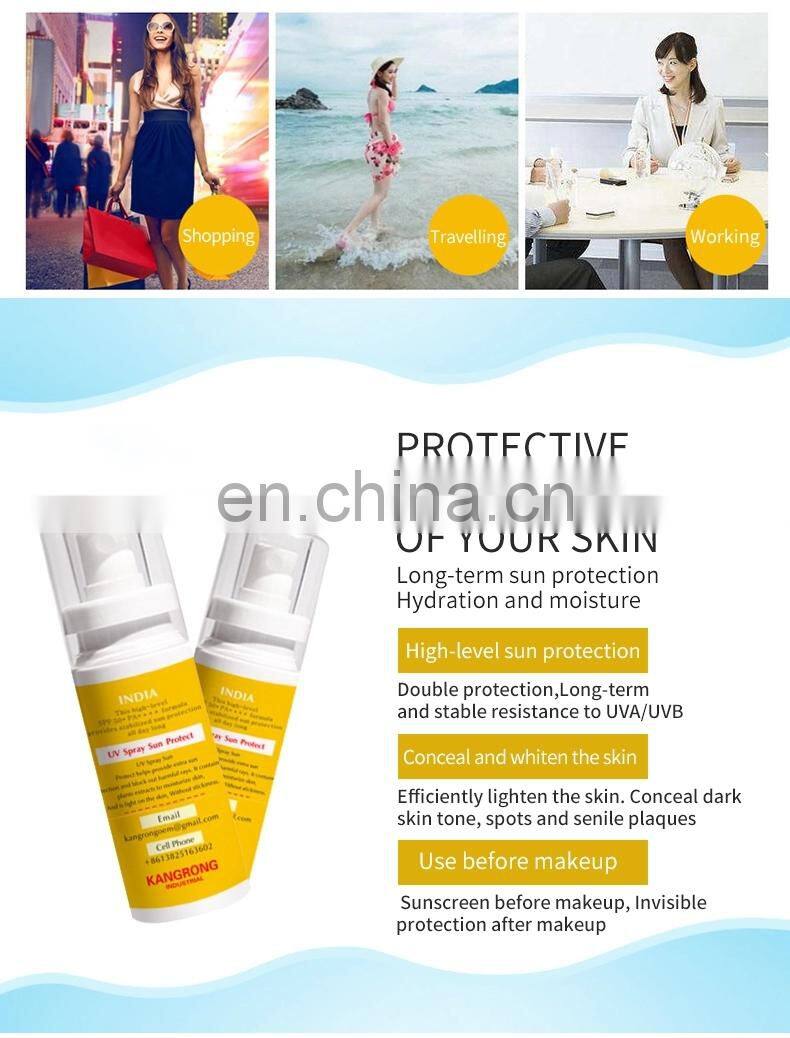 Skin Care Private Label Cosmetics Private Label Sunscreen Spray For Face Care