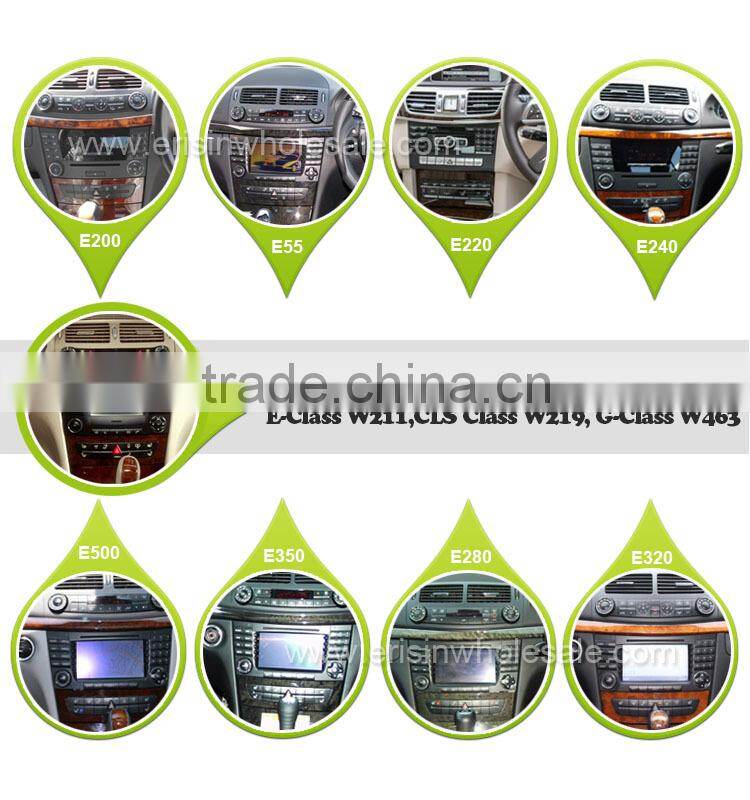Erisin ES2501B 7" Mercedes E-Class Double Din Car Multimedia Navigation System