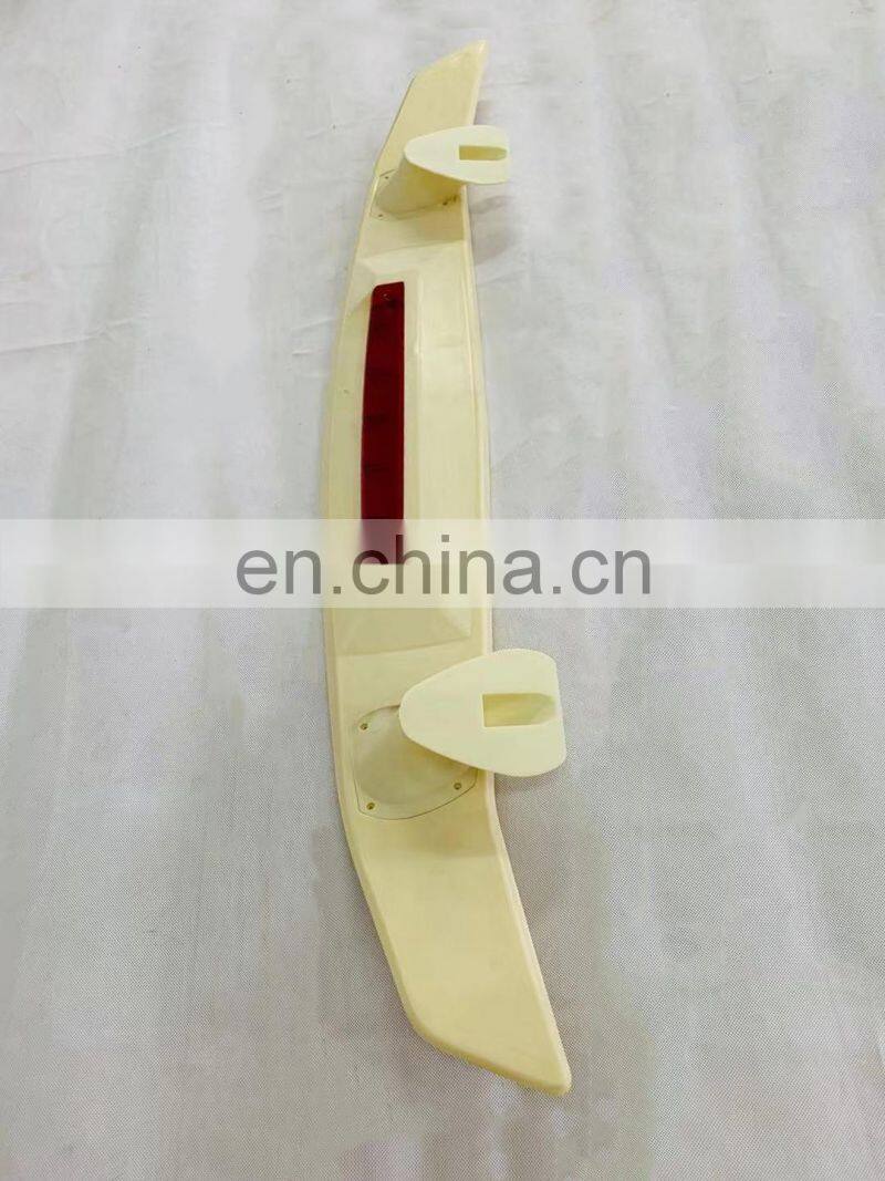 Hot Sale Cheap Spoiler rear gloss black carbon fiber spoiler universal spoiler for cars with light