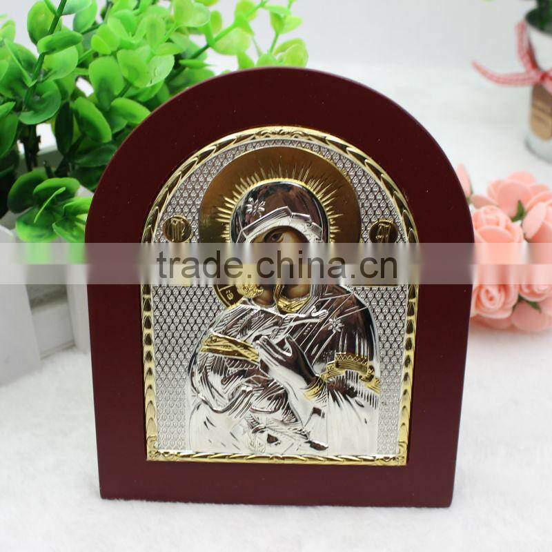 Virgin Mary Vladimir Silver Icon