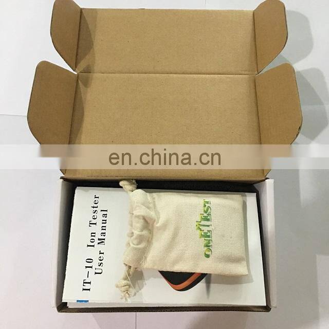 Solid concentration of negative ion tester