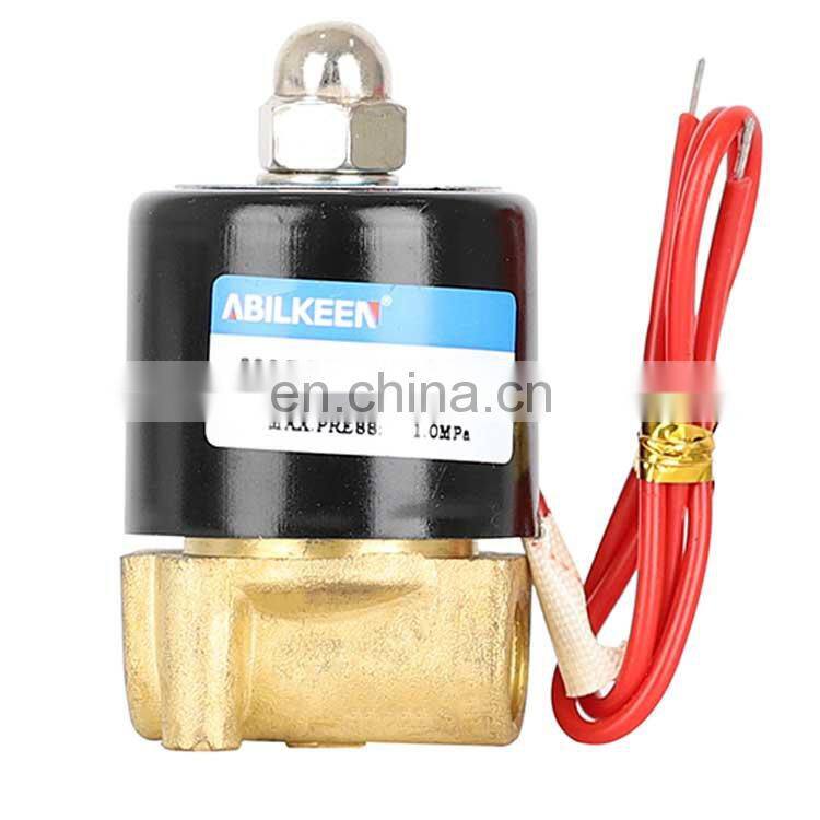 Mini 2W040-10 Normally Close DC12/24V AC36/110/220/380V 2 /2 Way Brass Air Water Solenoid Valve Price