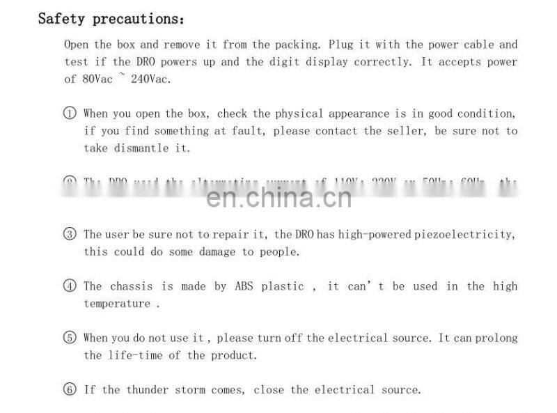 High Precision 5um 3 Axis Digital Readout Dro for Milling Lathe Machine