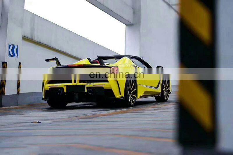 Runde Top Quality For Ferrari 488GTB Upgrade Mansory Half Carbon Fiber Body Kit Front Rear Bumper Rear Diffuse Hood Fender Side