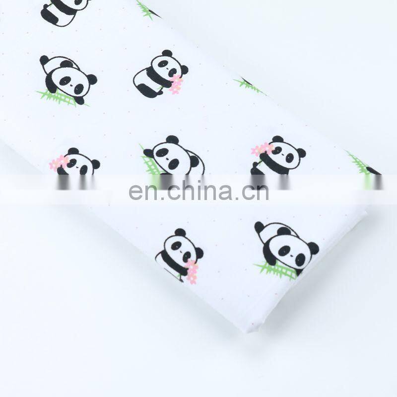 Cartoon panda small floral printing fabric wholesale kindergarten baby bed products neonatal bag cotton fabric