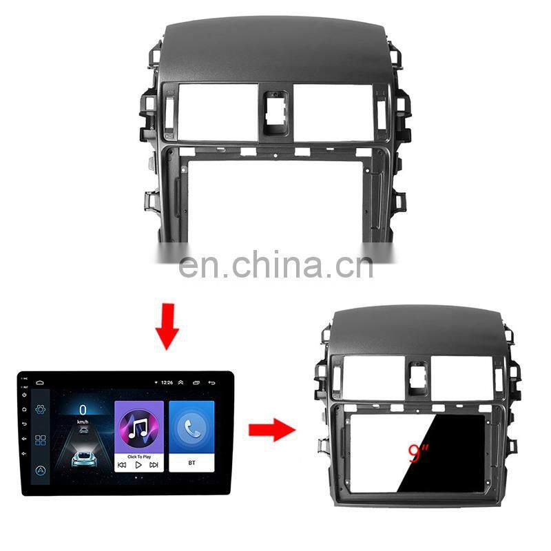 High Quality 9 inch Car Radio Stereo Frame DVD GPS Dashboard With Car Radio Dashboard Frame