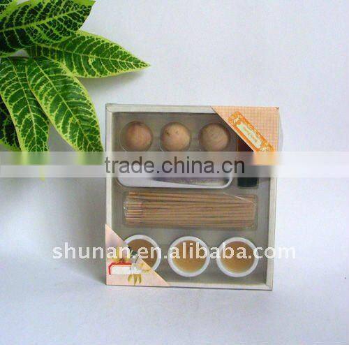 scented incense sticks/Cone incense/perfume sticks gift set with ceramic holder