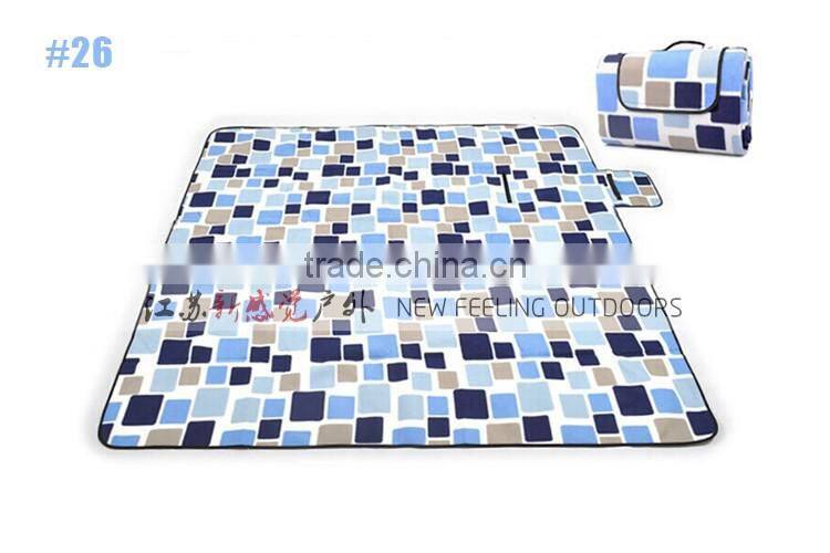 Foldable Polyester Fleece Aluminum Film Back Waterproof Outdoor Mattress 2mx2m