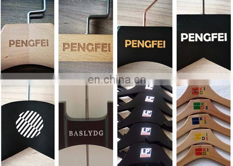 Standard hotel custom Logo natural suit jacket coat clothes wooden hangers ,anti-theft YKL-YJHM003