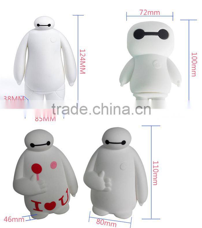 Big heros bay max portable charger 5200mah promotion gift power bank