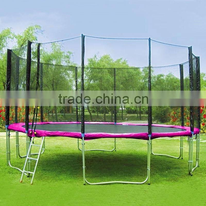 16ft round trampoline with safety net