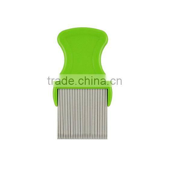 2015 Head Lice Comb , Popular Nit Lice Comb Metal Plastic Handle