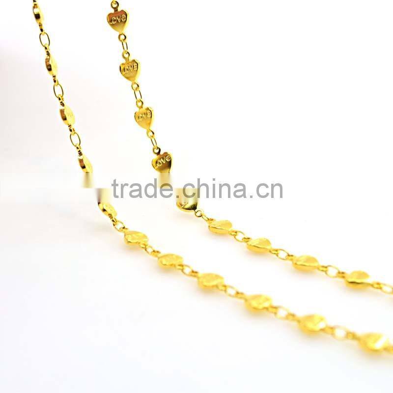 Special necklace jewelry gold hot selling necklace chain