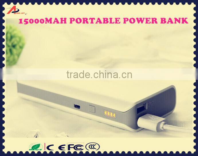 best quality cheappest price power bank charger 15000mah portable power bank for europen market