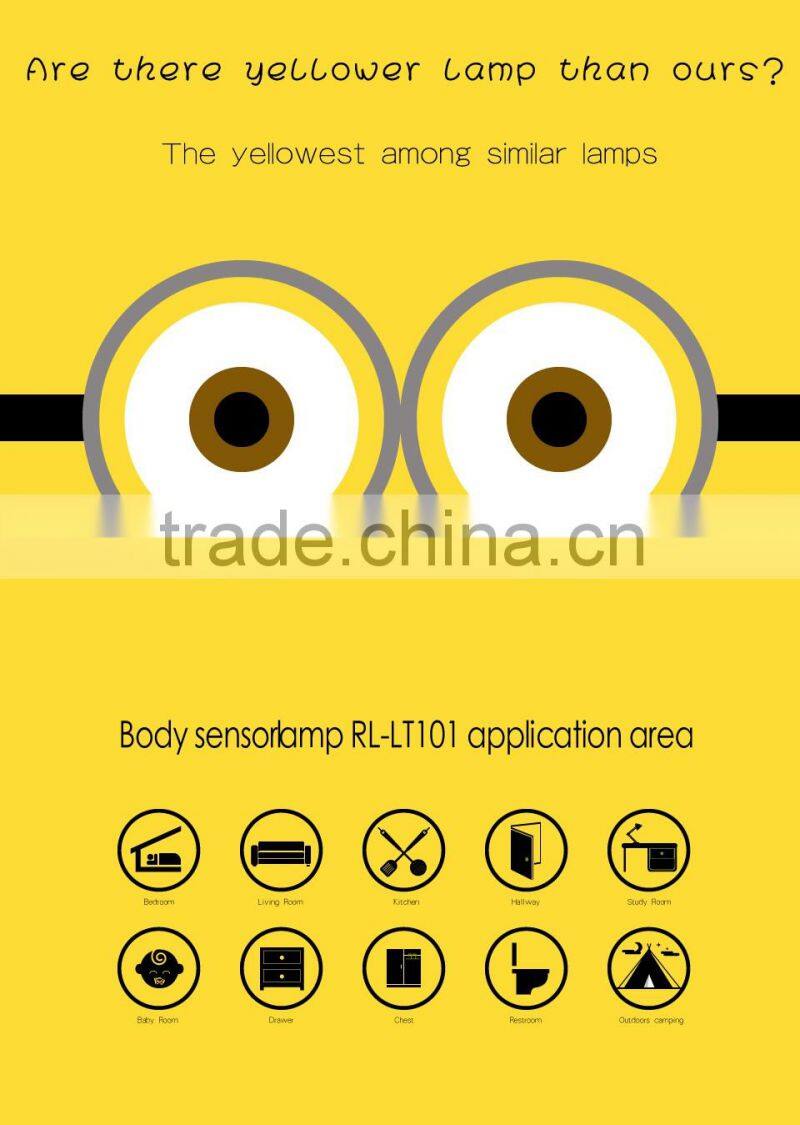 Indoor induction lamp for bedroom battery replace LED sensing night light