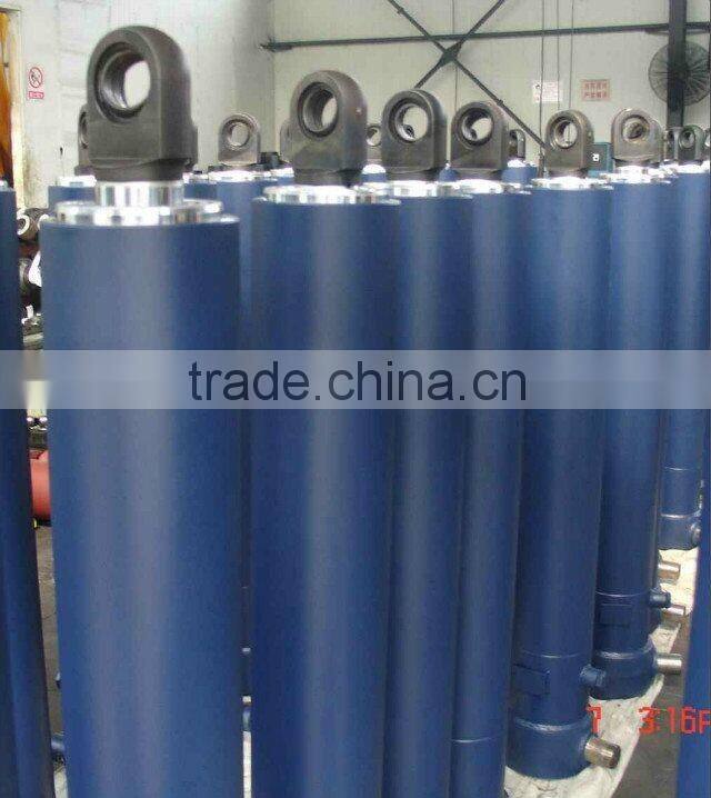 Hyva type long stroke 4TG-E90-820 telescopic hydraulic cylinder for dump truck
