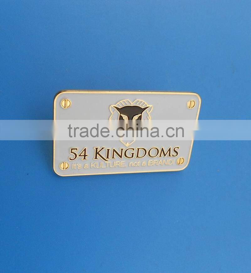 hard plastic brand name magnet custom name tags