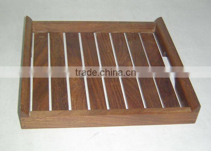 steam beach wood decorative serving tray set of 6 pcs