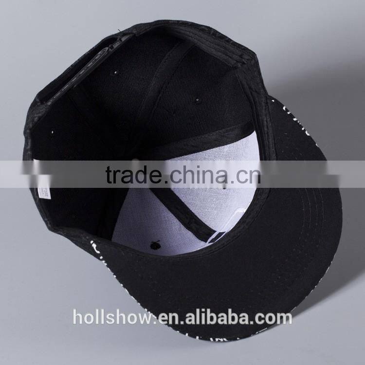 Carton Head Embroidery Adult Lovers Flat Sport Caps Custom Snapback