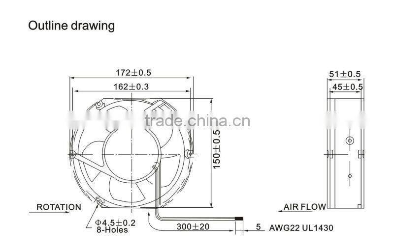 Salzer AC Fan 150X172X51mm