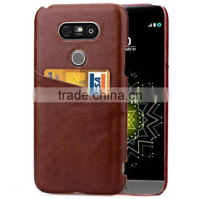 Back Cover for LG G5 Fashion Leather Case for G5 with Card Slots High Quality
