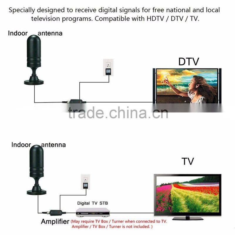 E-comm digital laptop uhf/vhf homemade uhf tv antenna with VHF / UHF DVB-T-Aerial Connector