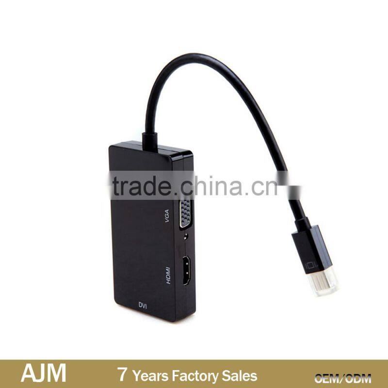 3 in 1 Thunderbolt Mini DisplayPort DP to HDMI DVI Displayport Cable Adapter