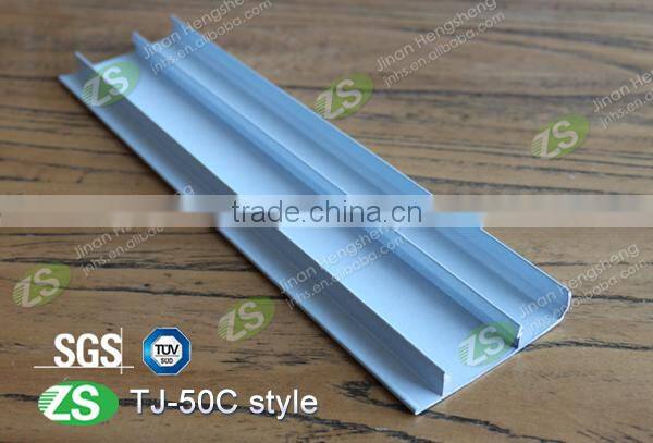 50mm decorative gola brushed aluminum skirting board cover