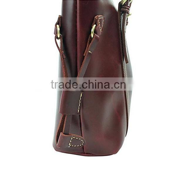 2016 new arrival women top handle handbags 14" laptop bag cowhide leather handbags handbags brands