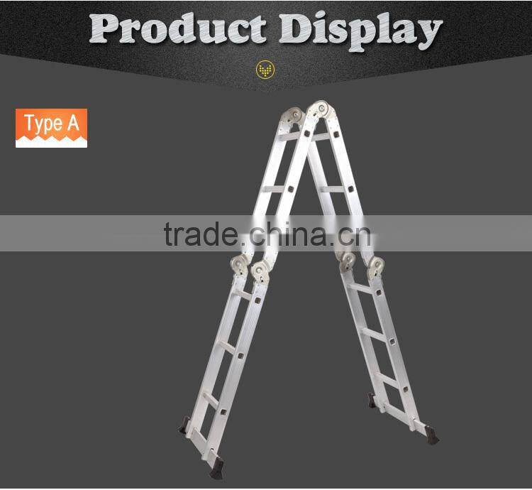 Aluminium ultimate ladder with small hinge en131SH-LG403