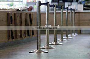 Retractable Belt Stanchion with A4 Advertising Board