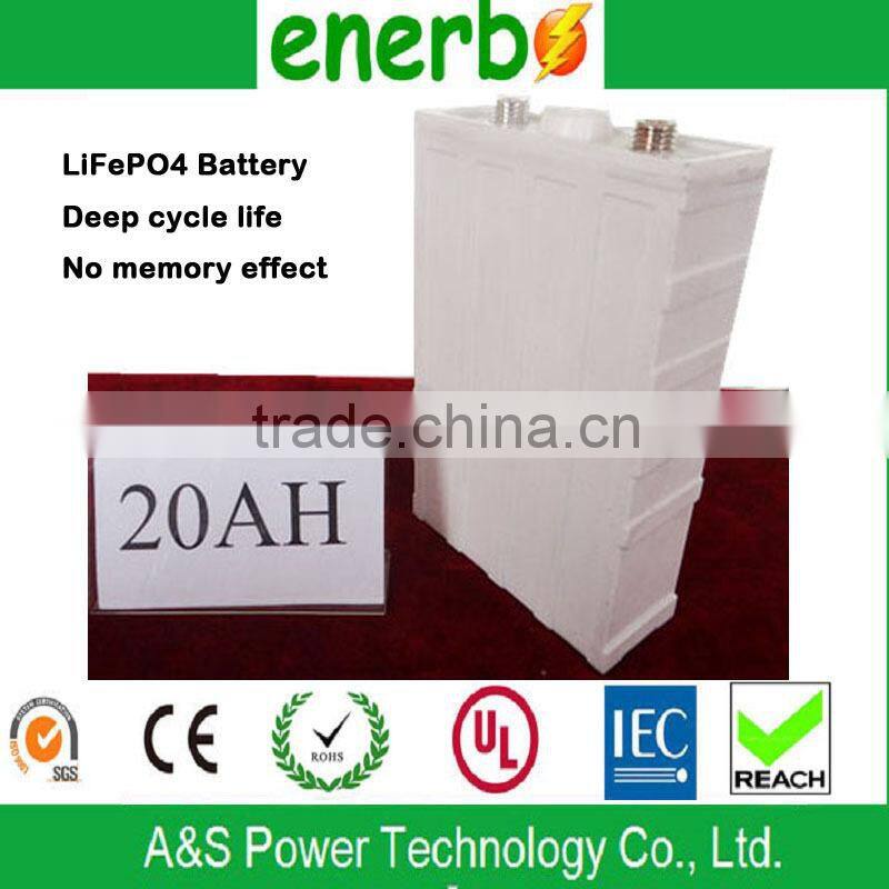Competitive price and good quality rechargeable storage battery 3.2v,20ah deep cycle lifepo4 battery pack