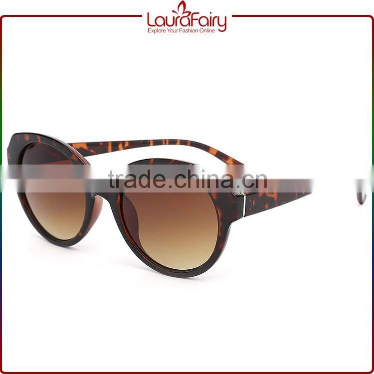 Laura Fairy Italy Design CE UV400 Women Demi Color Retro Plastic Sunglasses