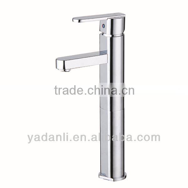 chrome plating brass high basin faucet