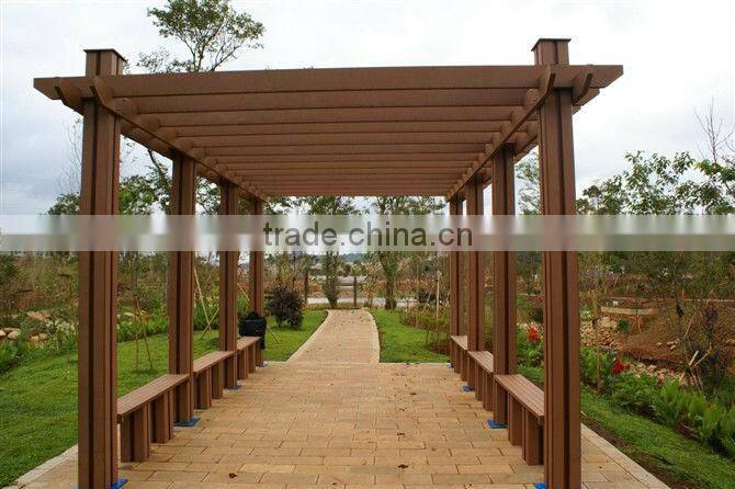 various types of wpc outdoor arbour