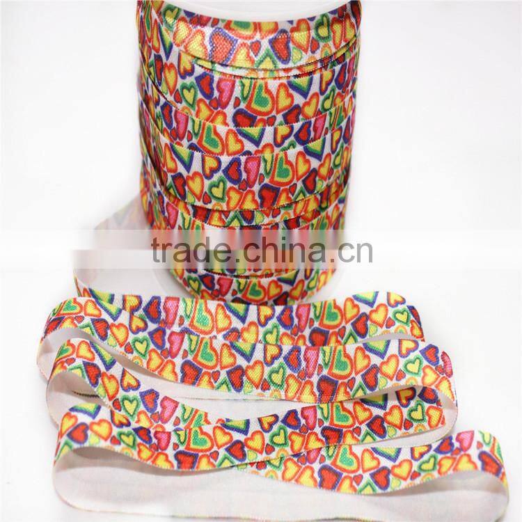 Heat printed color by the yard colors chart available, elsatic for headband