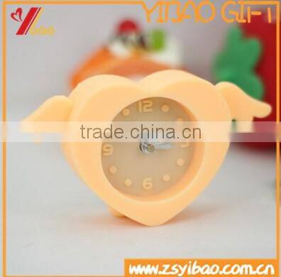 Lovely heart Silicone alarm clock,gift alarm clock,