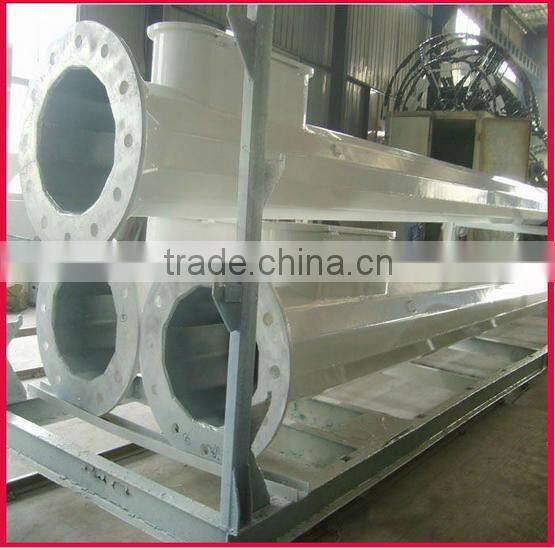 Galvanized steel mast pole