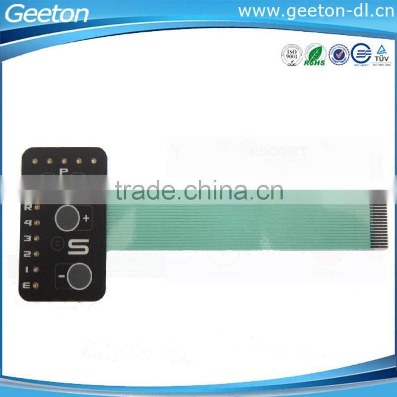 Waterproof New Custom Front Panel Membrane Switch With Flat Keys