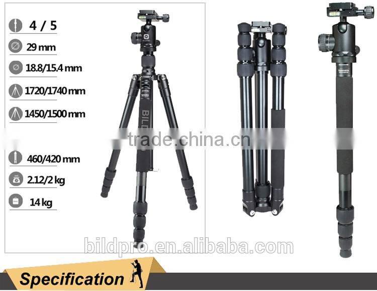 BILDPRO AK-285 Best Products Aluminum Camera Tripod Professional Video Stand Heavy Load Capacity