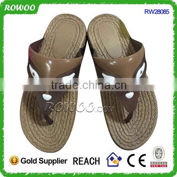 Beautiful fashion hemp rope slipper, espadrille slipper
