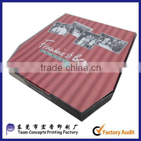 Customized take out pizza box