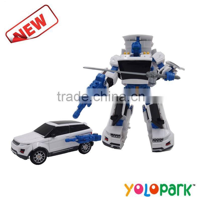 Hot sale high quality plastic deformation robot transformable car toys