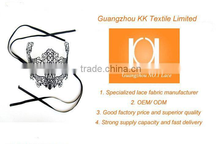 eletant shape chiffon ribbon flower embroidery lace for girl dress