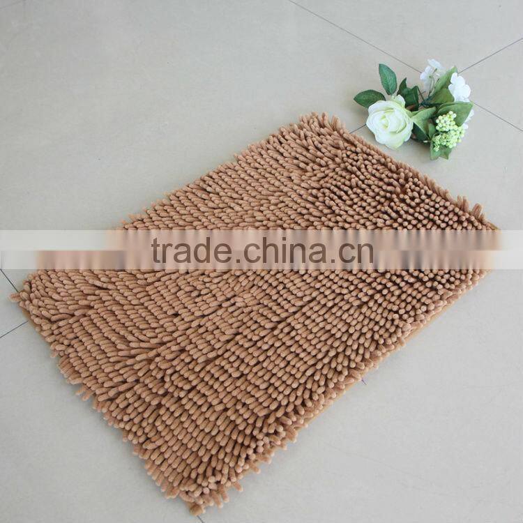 100% microfiber chenille bathroom floor mat